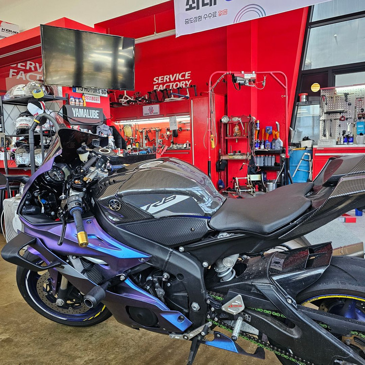 19년식 야마하 r6 아크라 정품 풀배기 구변완 이미지