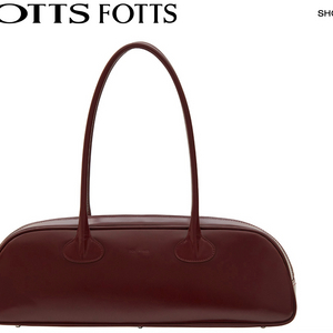 포츠포츠 볼링백 버건디 리본빛 fottsfotts