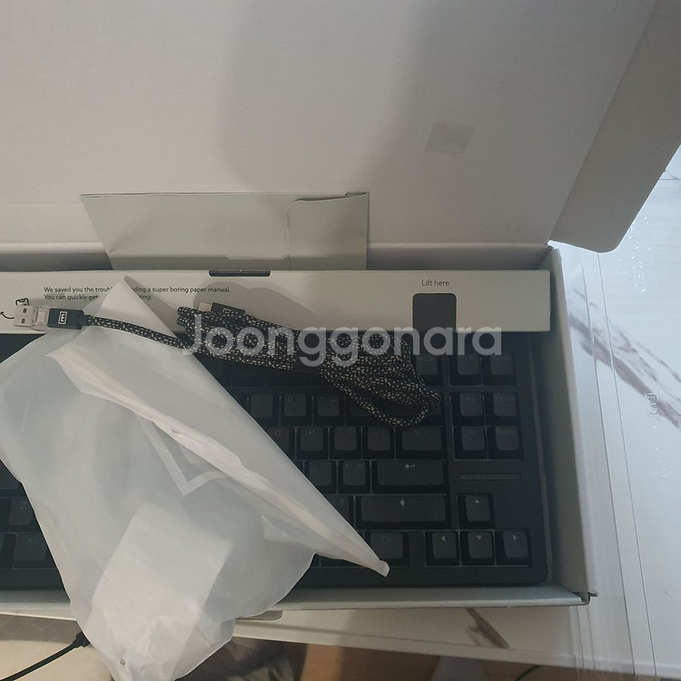 우팅 80HE 키보드 ABS 블랙 급처--0
