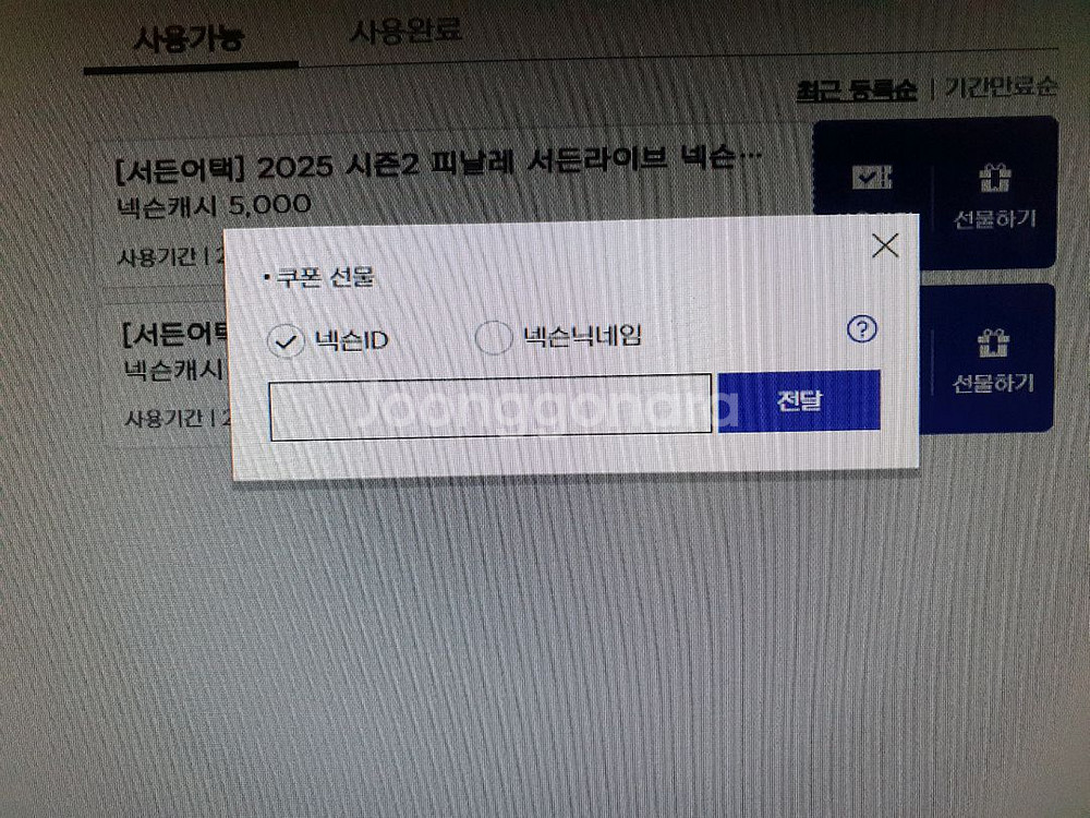 넥슨캐시1만원--1