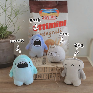 사메즈 상어 물범 인형 키링 가방걸이
