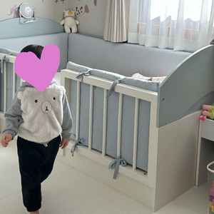솜트리 레인보우 침대 맞춤 범퍼가드 쿠션