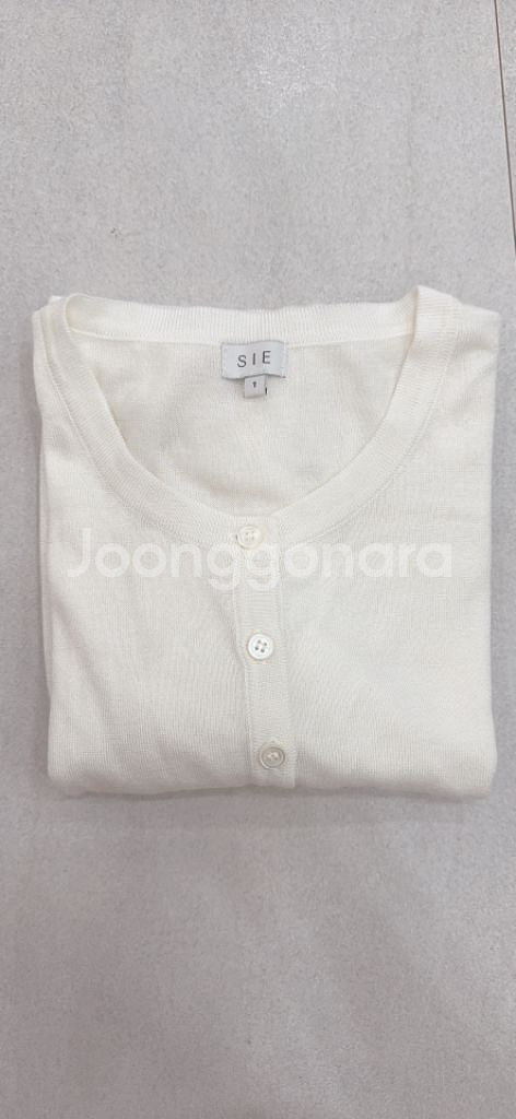 시에 플린 에센셜 가디건 아이보리 S (택포)--3