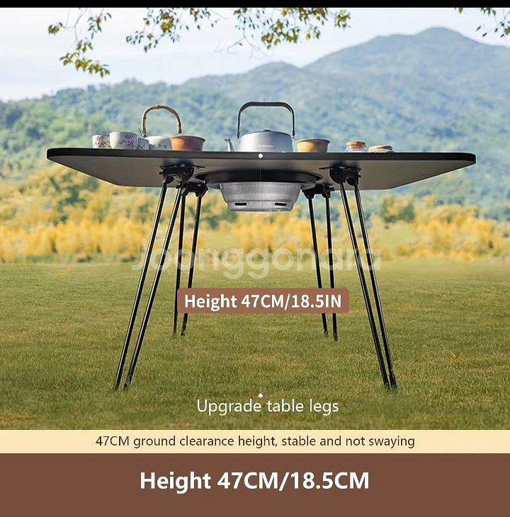 할인중[빠른배송] 대형 캠핑테이블 캠핑화로 캠핑바베큐그--3