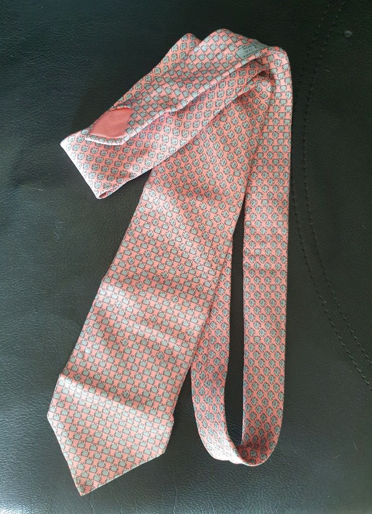 HERMES 에르메스 넥타이)정품--3