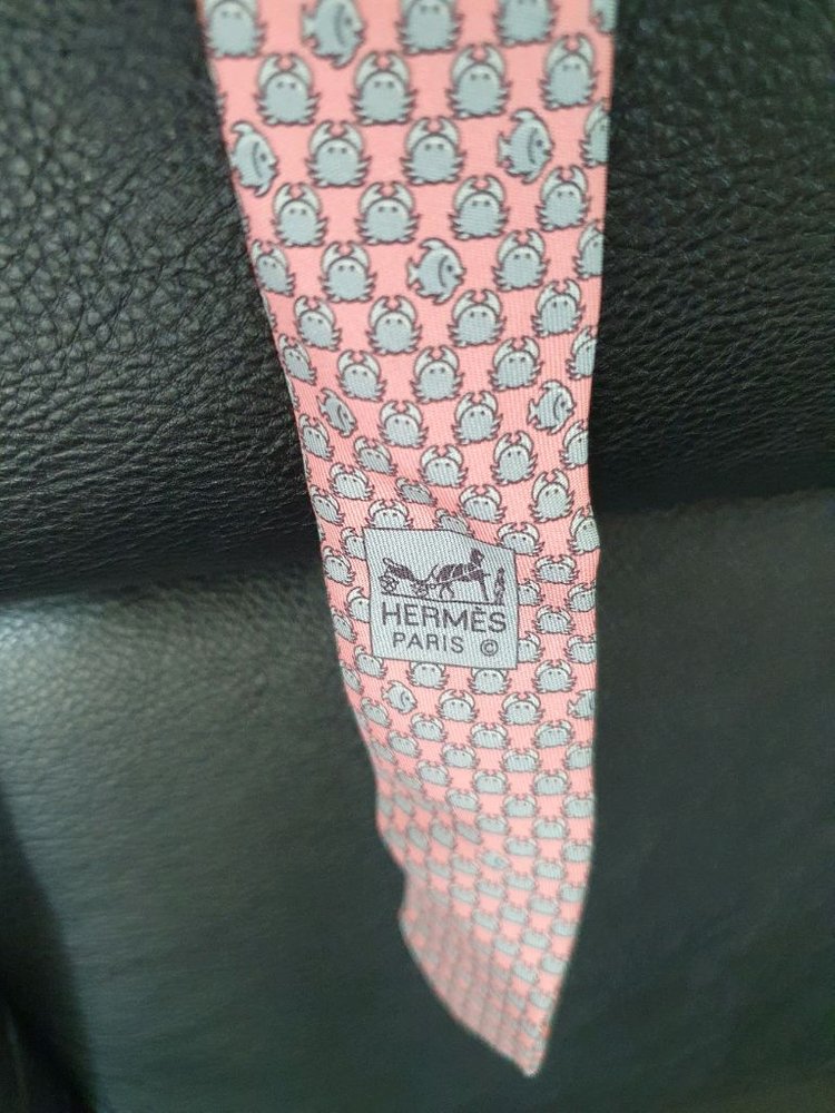 HERMES 에르메스 넥타이)정품--5