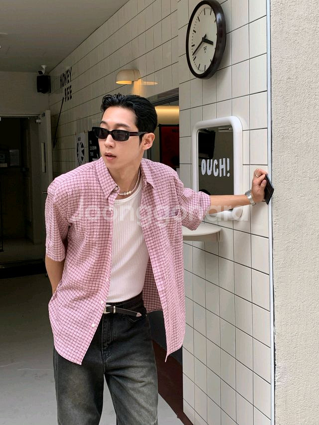 바이커 와이드 데님 팬츠--1