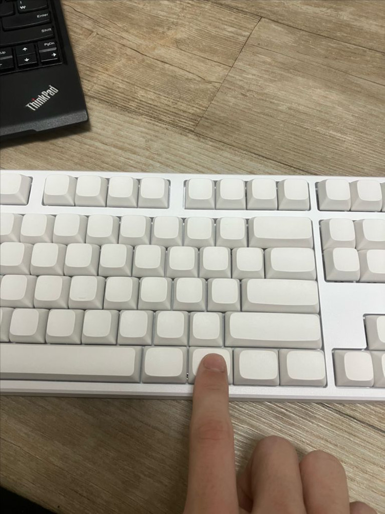 AVJAZZ기계식키보드 화이트 무각키캡 이미지