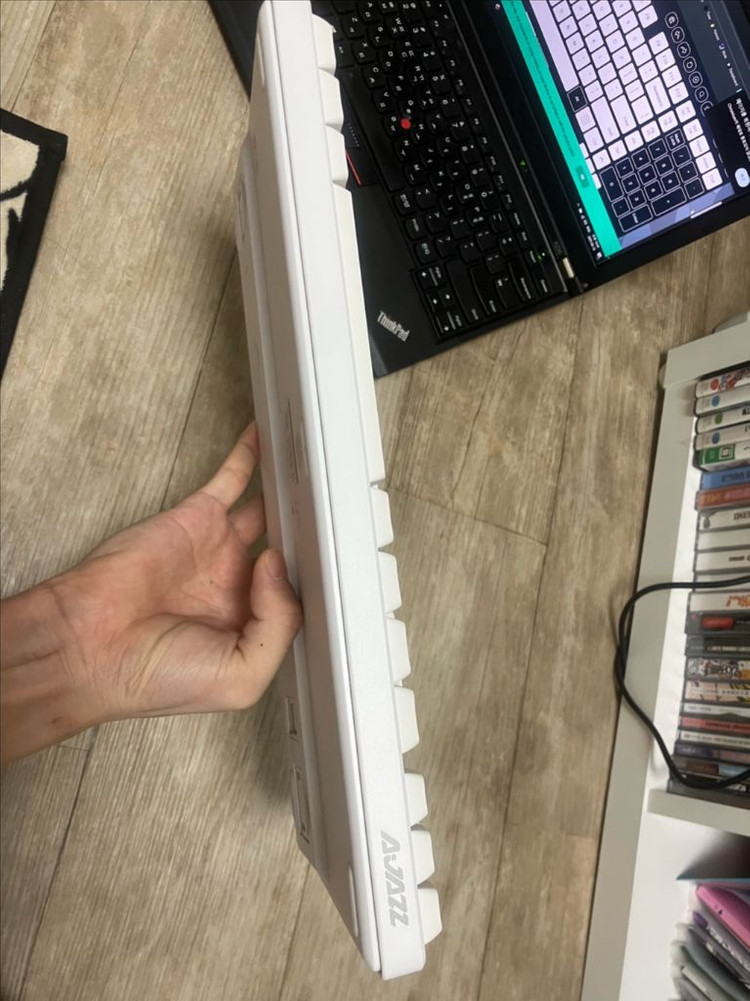 AVJAZZ기계식키보드 화이트 무각키캡 이미지