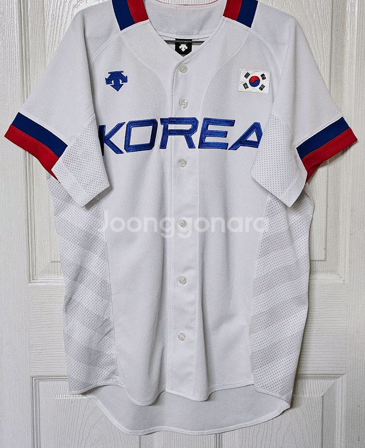 2014 아시안게임 야구 국가대표 데상트 홈 유니폼--0