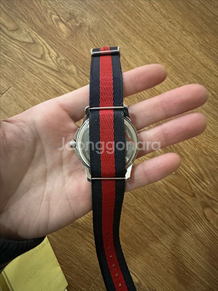 구찌 타이거 나토 밴드 38MM 시계 YA12649--1