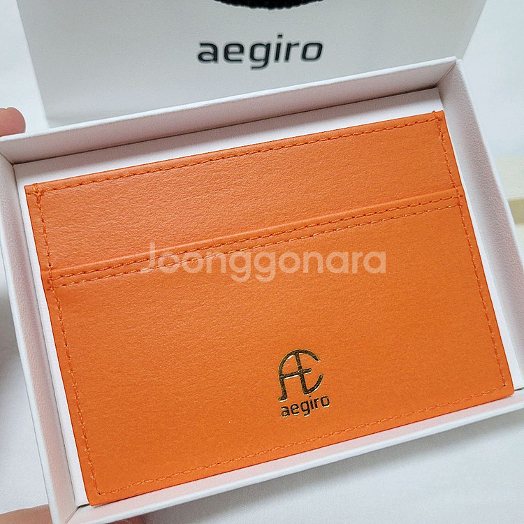 에기로 글로시 카드지갑 오렌지 aegiro--2