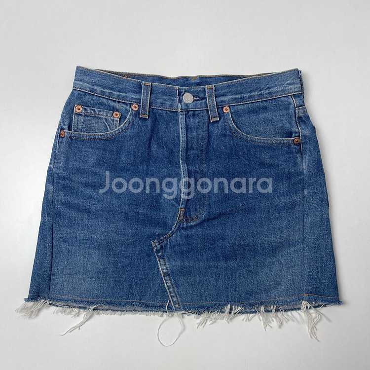 [중고] 리바이스 USA 501 데님 청치마 스커트--0