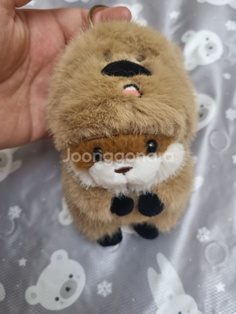 코커짱인줄 우소우소짱 다크브라운 12cm 키링 인형--1