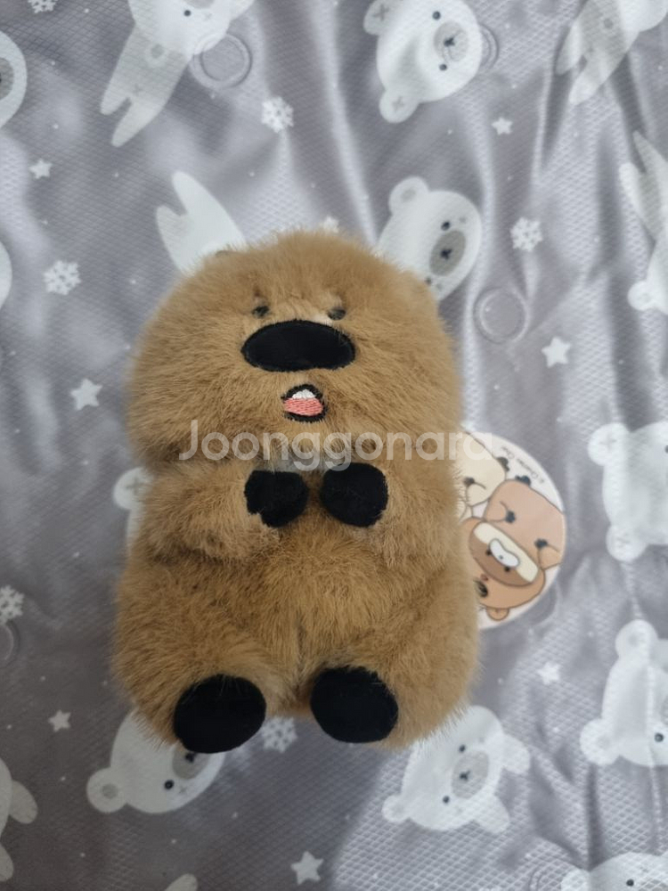 코커짱인줄 우소우소짱 다크브라운 12cm 키링 인형--2