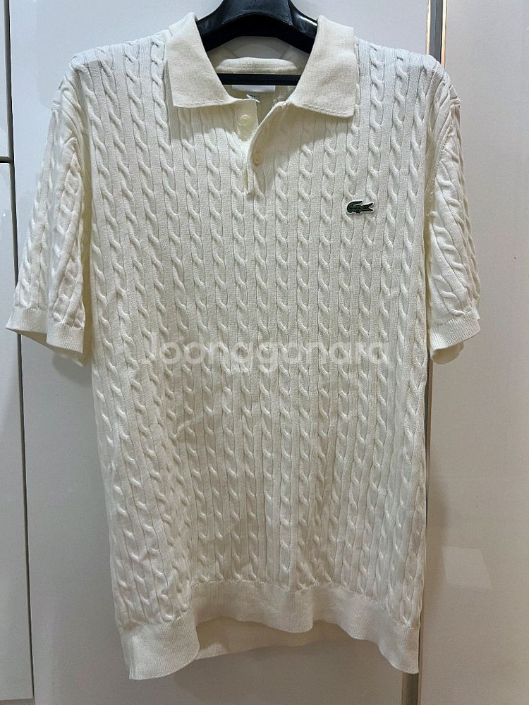 24ss 라코스테 케이블반팔 105 (새상품급)--0