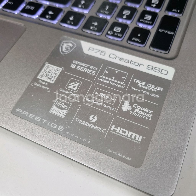 1660ti 노트북 msi p75creator 9sd--3