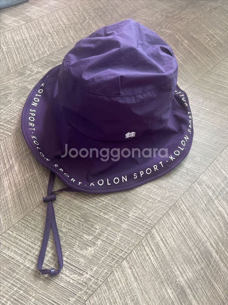 코오롱스포츠 보라색 등산모자--0
