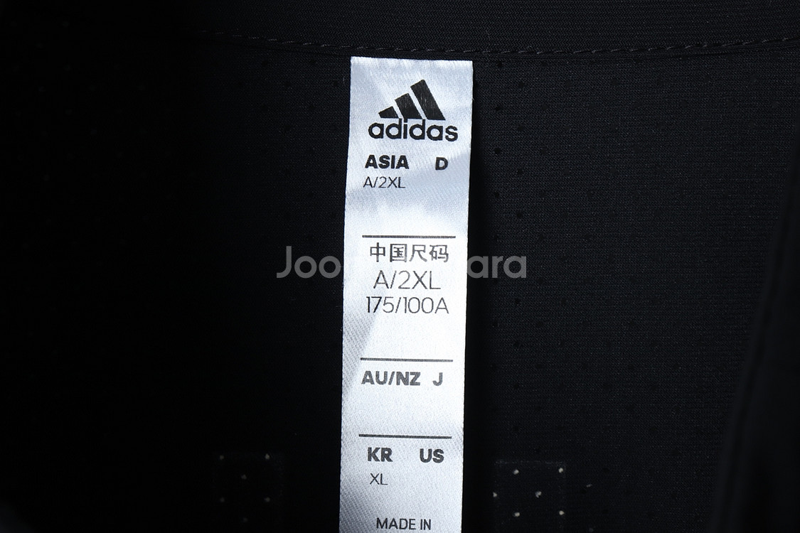 W(XL) 아디다스 집업져지 트랙탑 기능성 블랙--2