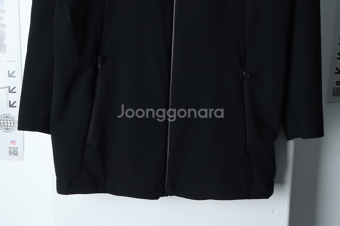 W(XL) 아디다스 집업져지 트랙탑 기능성 블랙--3