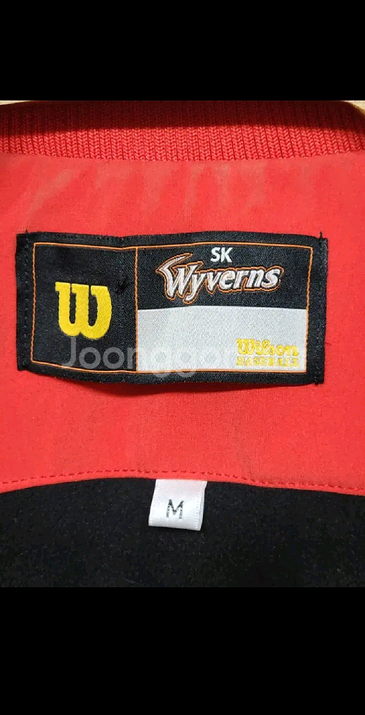 (L) SK 와이번스 야구점퍼 빨강 스타디움 자켓--2
