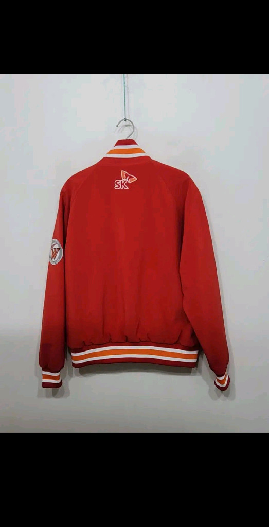 (L) SK 와이번스 야구점퍼 빨강 스타디움 자켓 이미지