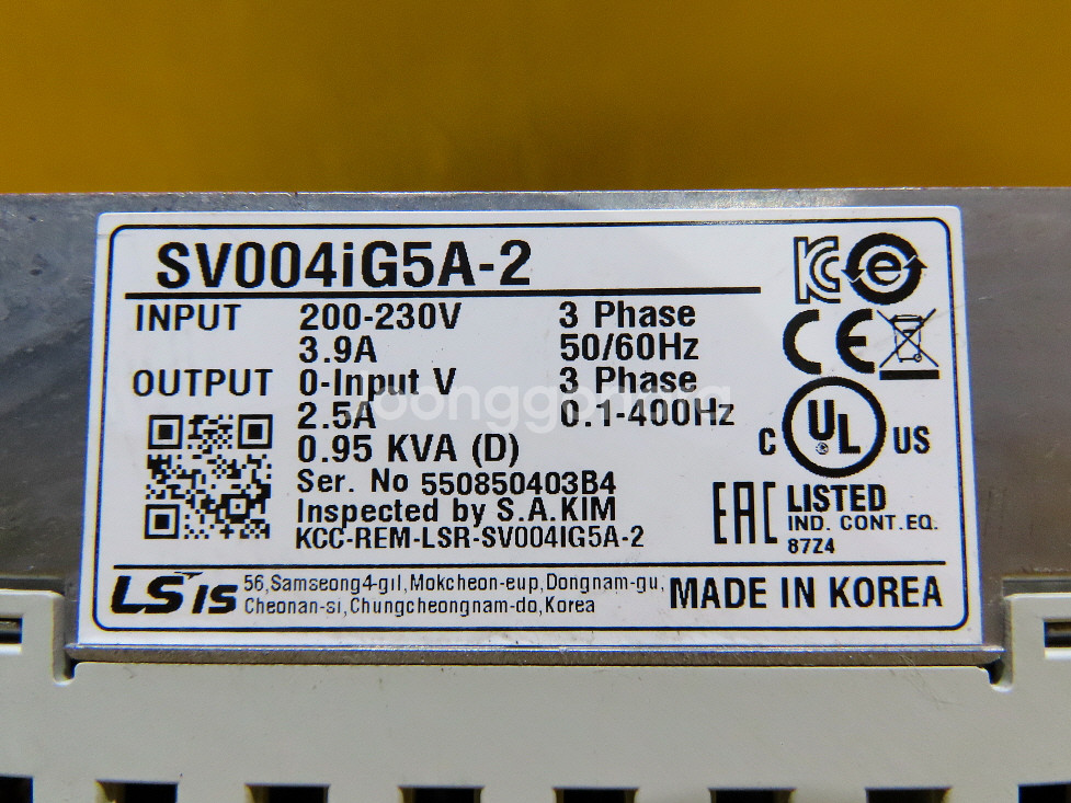 LS SV004iG5A-2 중고 인버터 대당가격--3