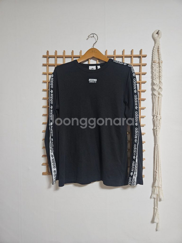 아디다스 사이드로그 면긴팔티 사이즈 XS 실착/100--0