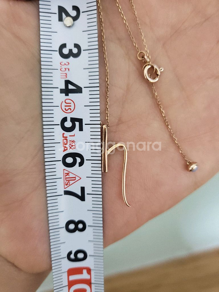 디디에두보 정품 단종 레어템 14k키스미 이니셜목걸이--8