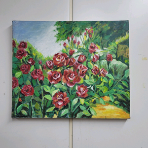 장미 유화 그림 8호