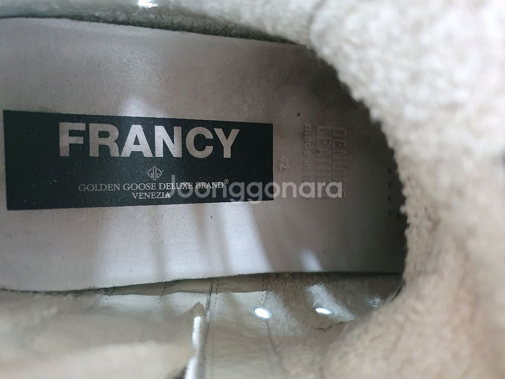 골든구스 프란시 하이 42)정품--7