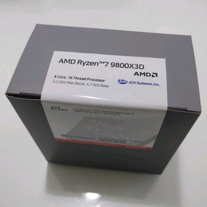 AMD 라이젠7 6세대 9800X3D CPU 멀티팩 미