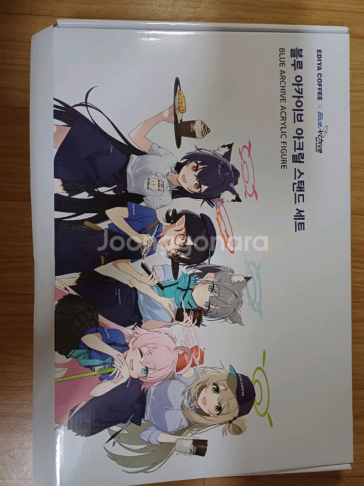 블루아카이브 이디야 콜라보 아비도스 아크릴 스탠드 세트--0