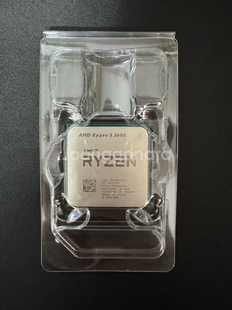AMD 라이젠 5-3세대 마티스 3600 정품 쿨러포함--7