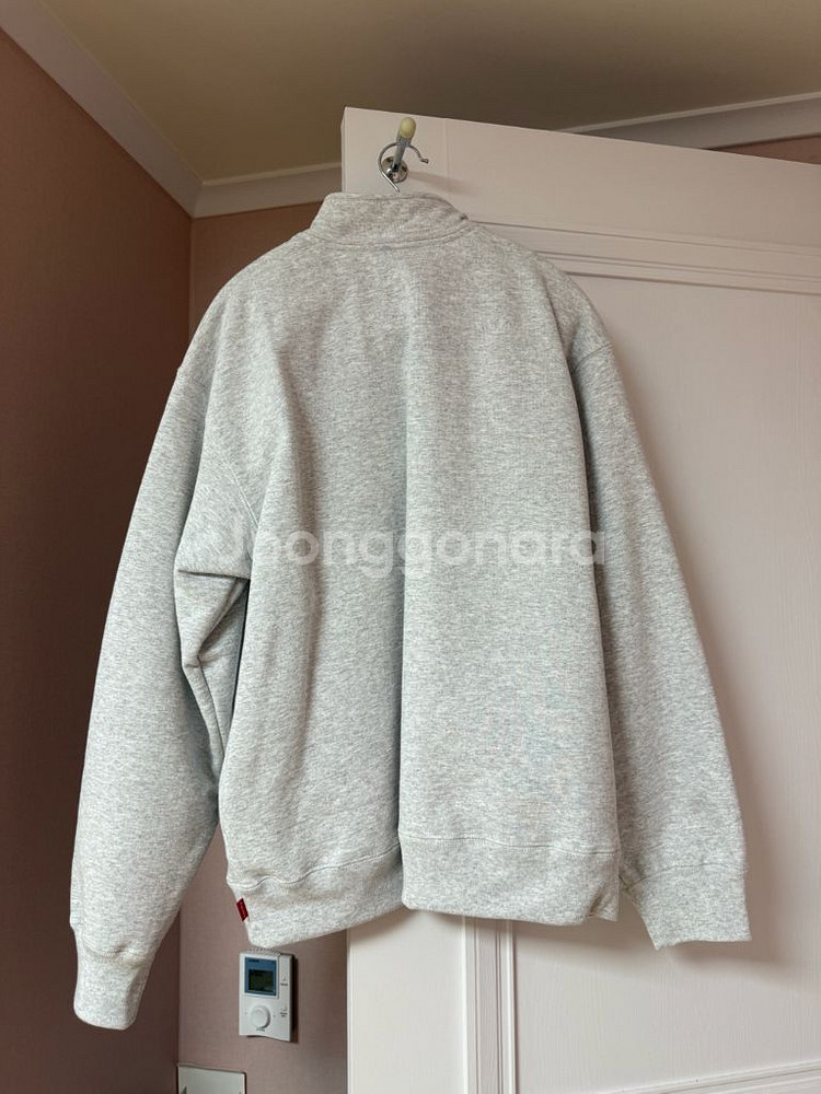 슈프림 컬리지에이트 하프 집 풀오버 애쉬 그레이 M 2--2