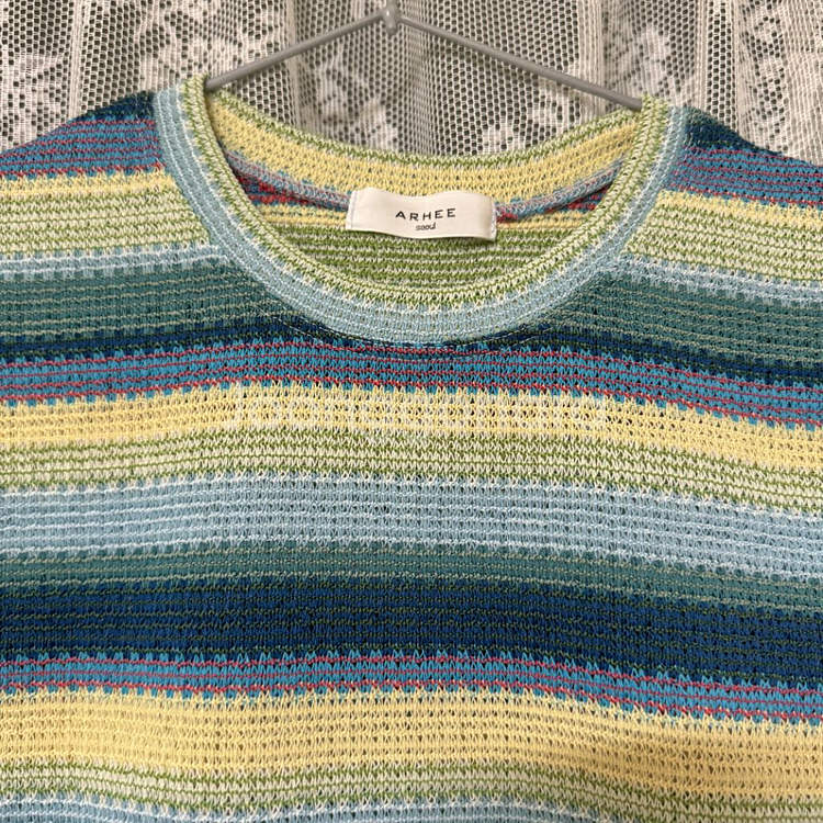 (새상품급) 여성 반팔 니트티--3