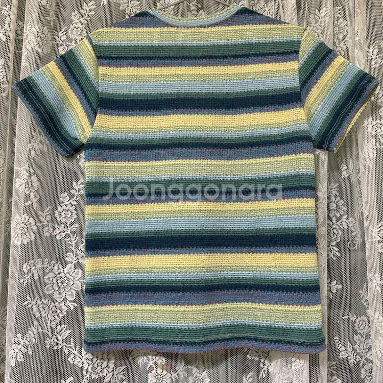 (새상품급) 여성 반팔 니트티--5