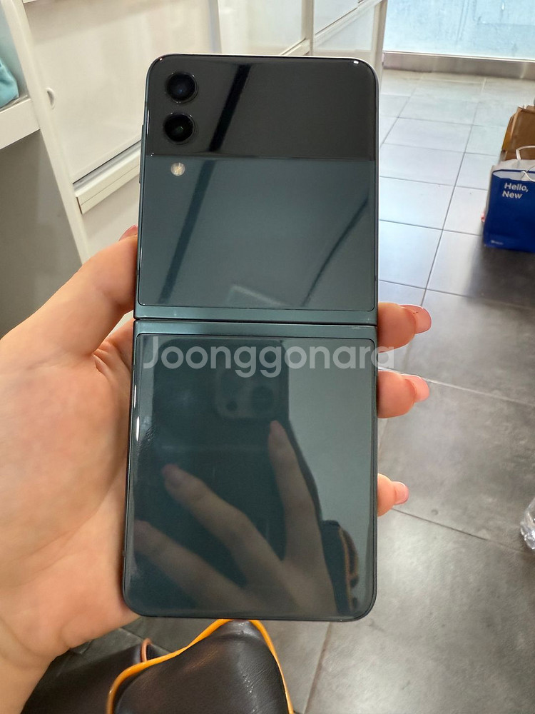 갤럭시Z플립3 256GB 그린 /Y878--3