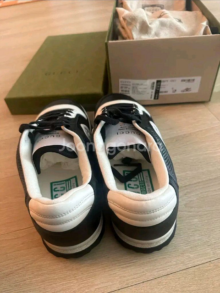 구찌 MAC80 인터로킹 가죽 스니커즈--2