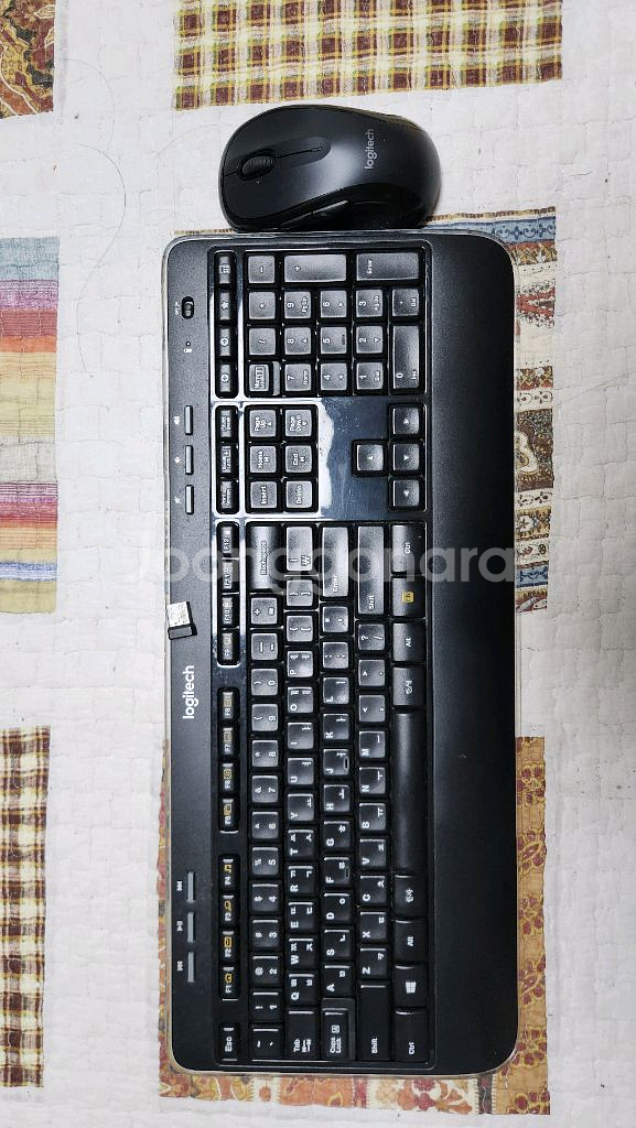 로지텍 K520r 무선 키보드 마우스 세트입니다잘 작동--0