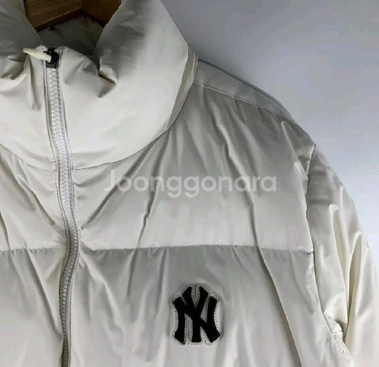 MLB 화이트 오리털 패딩--2