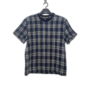 MSGM 엠에스지엠 체크 반팔 면니트티
