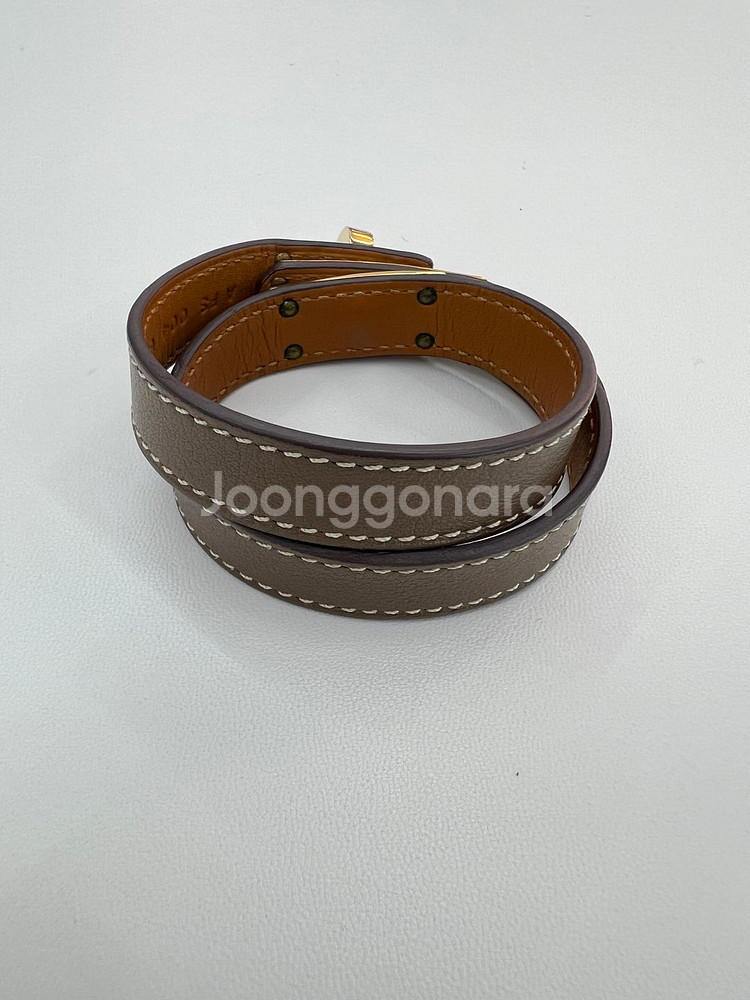 [럭스올 울산점]에르메스 켈리 더블투어 A각인 팔찌--3