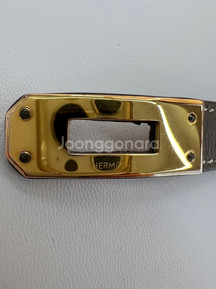[럭스올 울산점]에르메스 켈리 더블투어 A각인 팔찌--5