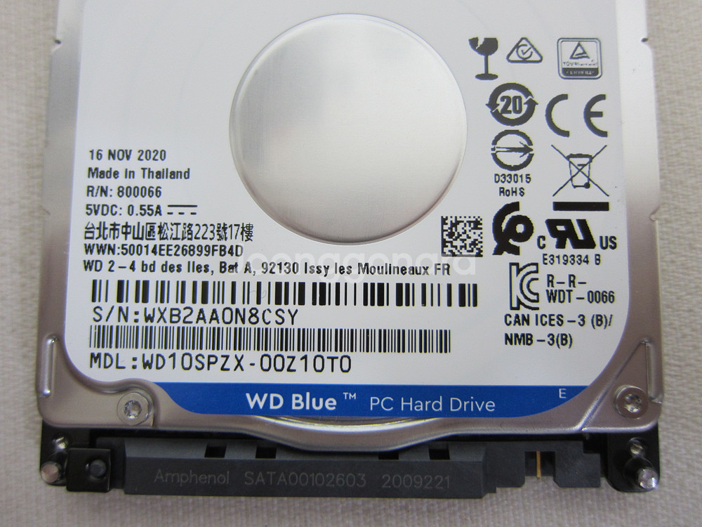 WD MOBILE Blue 노트북용 1TB (WD10S--2