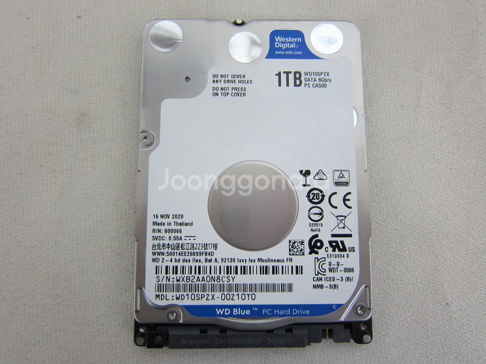 WD MOBILE Blue 노트북용 1TB (WD10S--0