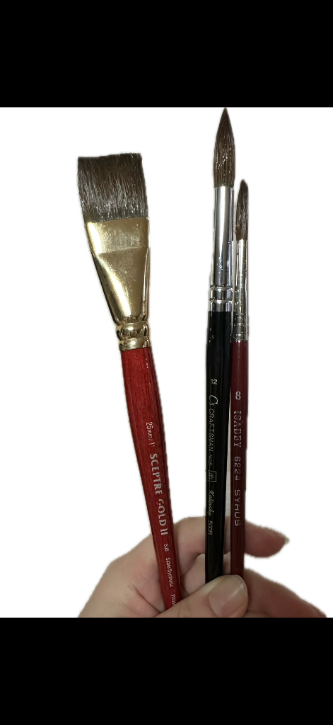 수채화붓, 미술입시 용품 물감 이미지