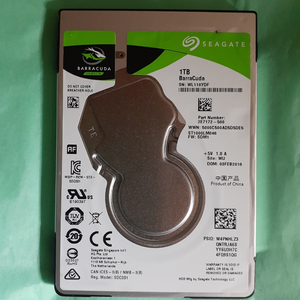 노트북하드 씨게이트 바라쿠다 HDD 1TB 2.5인치