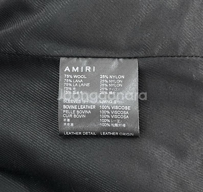 [50] 아미리 23FW 타이거 패치 바시티 봄버 자켓--6