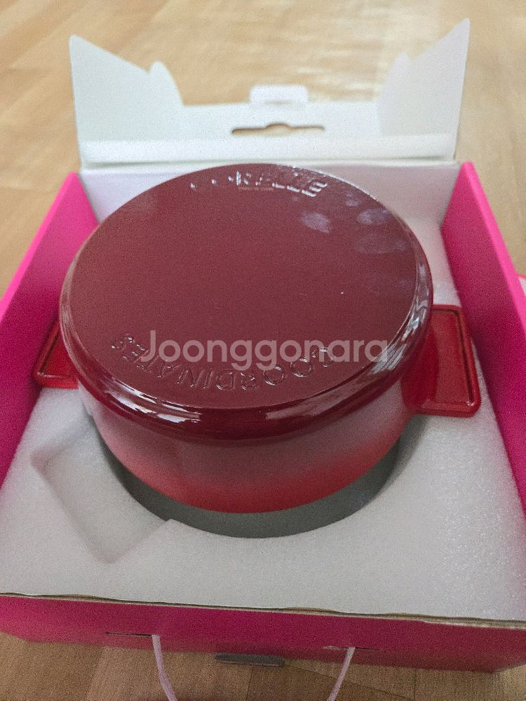 코렐 애슐리 무쇠 전골냄비 레드 22cm--4